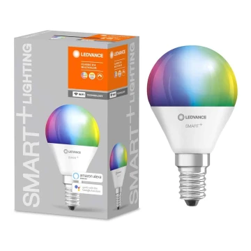 Светодиодная RGBW-лампочка с регулированием яркости SMART+ E14/5W/230V 2700K-6500K Wi-Fi - Ledvance