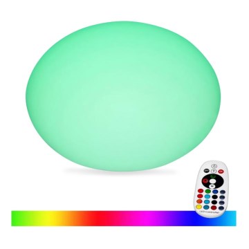 Светодиодная уличная RGB-лампа с регулированием яркости LED/1W/230V 20 см IP67 + пульт ДУ