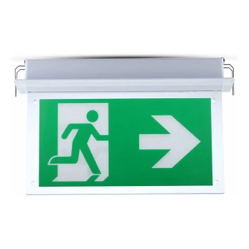 Светодиодный аварийный светильник EMERGENCY EXIT SAMSUNG CHIP LED/2W/230V 6000K