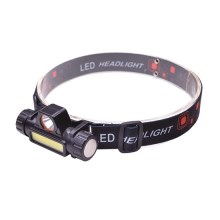 Светодиодный аккумуляторный налобный фонарь LED/3W/COB/USB
