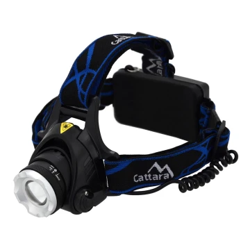Светодиодный аккумуляторный налобный фонарь LED/6W/7,4V IP44 черный/синий