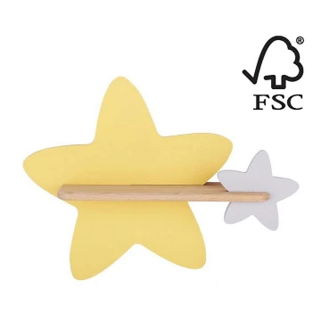 Светодиодный детский настенный светильник с полкой STAR LED/5W/230V - сертифицирован FSC