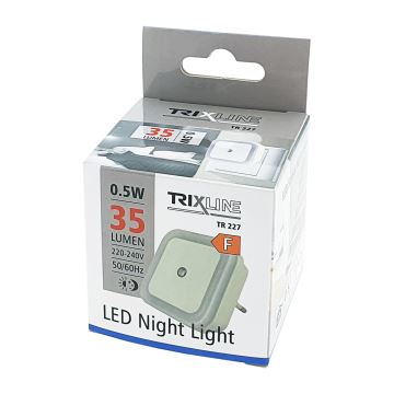 Светодиодный ночник с датчиком LED/0,5W/230V белый