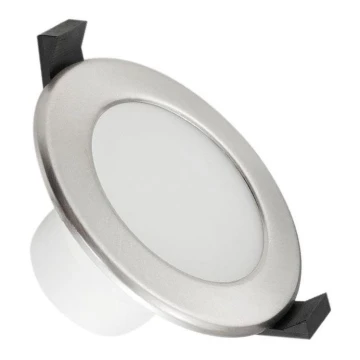 Светодиодный подвесной потолочный светильник для ванной комнаты LED/7W/230V 3000K серебристый IP44