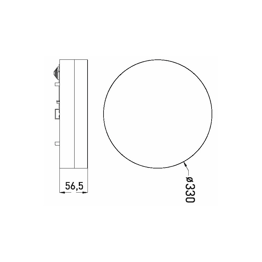 Светодиодный потолочный светильник для ванной комнаты LED/30W/230V 3000/4000/6000K диаметр 33 см IP44