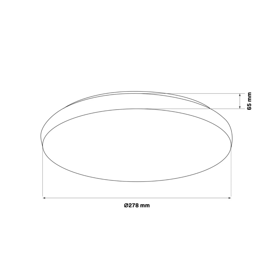 Светодиодный потолочный светильник для ванной комнаты PIRIUS LED/12W/230V диаметр 28 см IP44