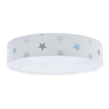 Светодиодный потолочный светильник GALAXY KIDS LED/24W/230V звезды белый/серый/синий