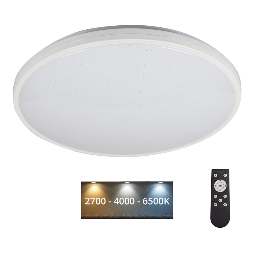 Светодиодный потолочный светильник с регулированием яркости ARVOS LED/37W/230V белый + дистанционное управление