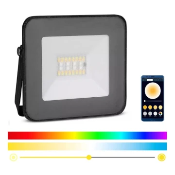 Светодиодный RGB-прожектор LED/20W/230V IP65 черный