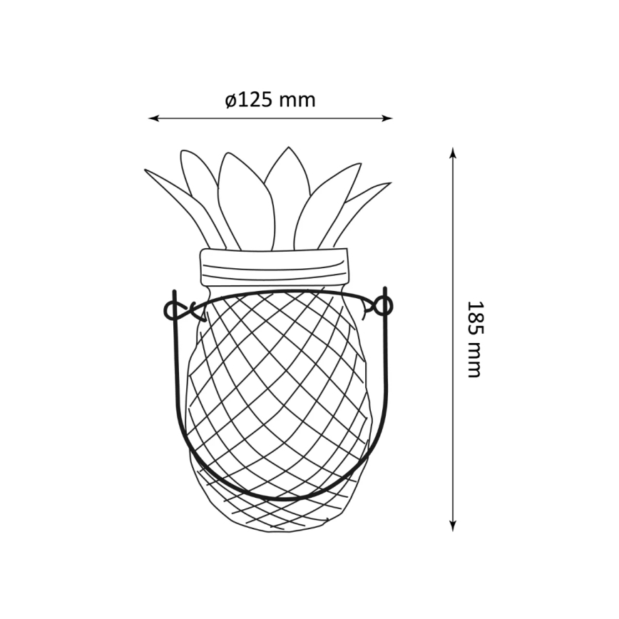 Светодиодный светильник на солнечной батарее JAR LED/1,2V IP44 ананас