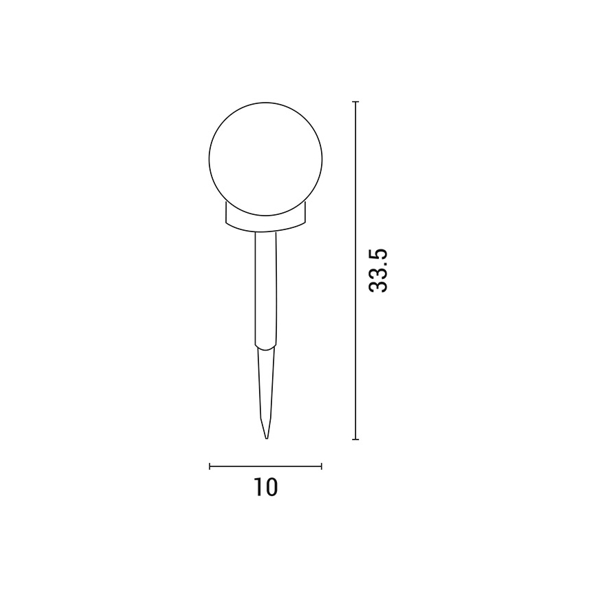 Светодиодный светильник на солнечной батарее LED/0,06W/1,2V 4000K IP44