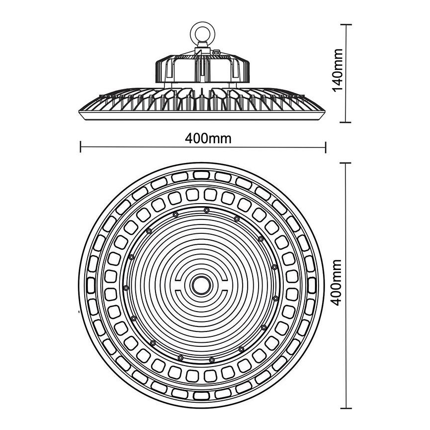 Светодиодный технический светильник UFO HIGHBAY LED/200W/230V 5000K IP65