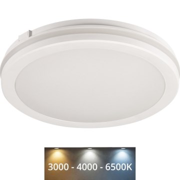 Светодиодный уличный потолочный светильник BENO ECO LED/40W/230V 3000/4000/6500K диаметр 40 см IP65 белый