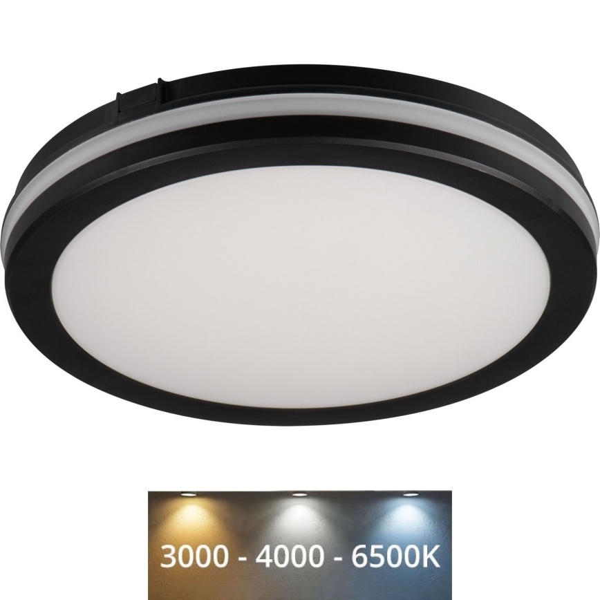 Светодиодный уличный потолочный светильник BENO ECO LED/40W/230V 3000/4000/6500K диаметр 40 см IP65 черный