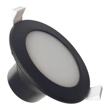Светодиодный встроенный светильник для ванной комнаты LED/7W/230V 4000K черный IP44