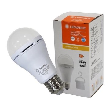 Світлодіодна лампочка RECHARGEABLE A60 E27/8W/230V 6500K - Ledvance