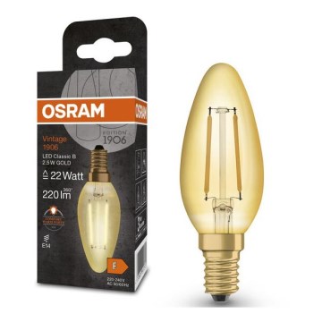 Світлодіодна лампочка VINTAGE E14/2,5W/230V 2400K - Osram