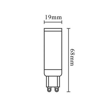 Світлодіодна лампочка з регулюванням яскравості G9/6W/230V 6000K