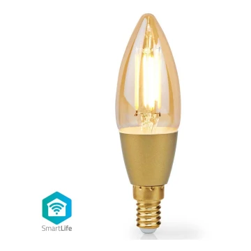 Світлодіодна лампочка з регулюванням яскравості Smartlife E14/4,9W/230V 1800-3000K Wi-Fi Tuya