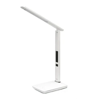 Світлодіодна настільна лампа з дисплеєм LED/9W/230V білий
