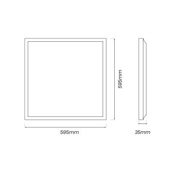 Світлодіодна панель LED/40W/230V 4000K 60x60 см