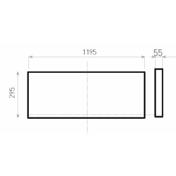 Світлодіодна пристельова панель ILLY II UGR LED/36W/230V