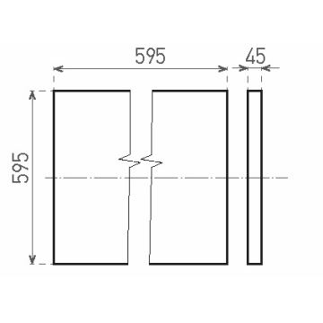 Світлодіодна пристельова панель ILLY LED/42W/230V