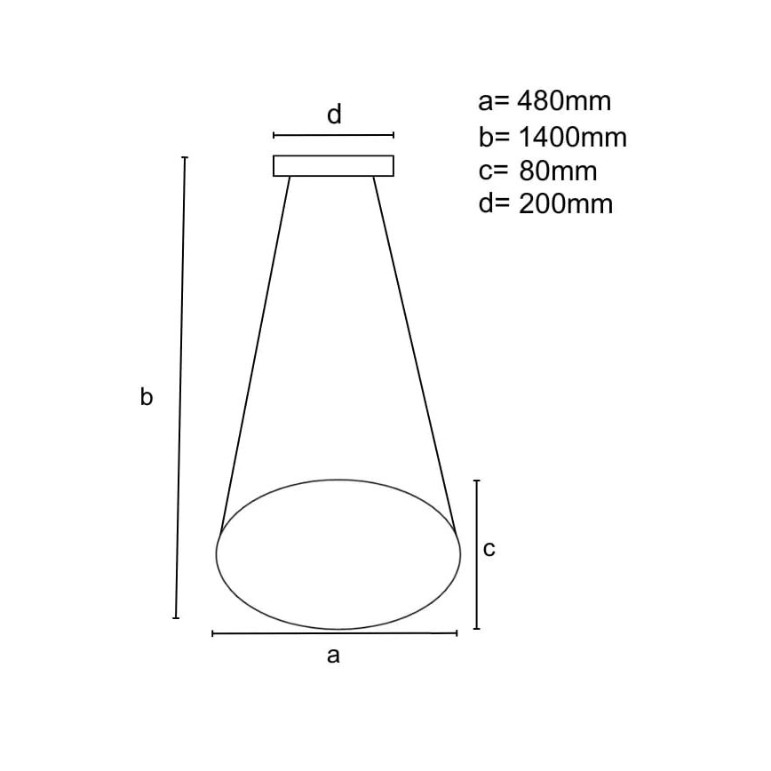 Світлодіодна підвісна люстра з регулюванням яскравості LED/65W/230V 3000-6500K коричневий + пульт дистанційного керування