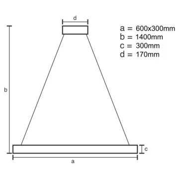 LED з регулюванням яскравості кришталева люстра підвісна LED/80W/230V 3000-6500K золотий + пульт дистанційного керування