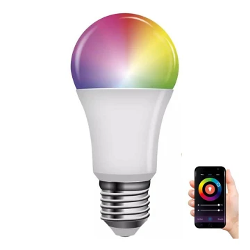 Світлодіодна RGB лампочка з регулюванням яскравості GoSmart A60 E27/11W/230V 2700-6500K Wi-Fi Tuya