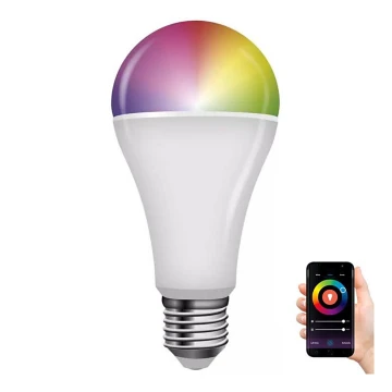 Світлодіодна RGB лампочка з регулюванням яскравості GoSmart A65 E27/14W/230V 2700-6500K Wi-Fi Tuya