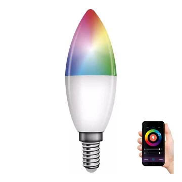 Світлодіодна RGB лампочка з регулюванням яскравості GoSmart E14/4,8W/230V 2700-6500K Tuya