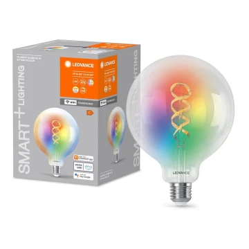 Світлодіодна RGBW лампочка з регулюванням яскравості SMART+ FILAMENT E27/4,8W/230V 2700-6500K Wi-Fi - Ledvance