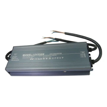 Світлодіодний електронний трансформатор 250W/12V IP67