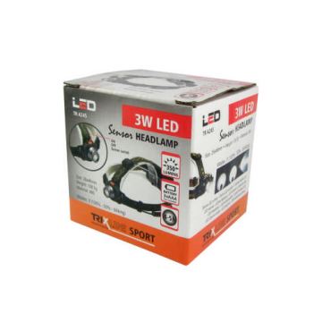 Світлодіодний налобний ліхтарик з датчиком LED/3W/3xAAA
