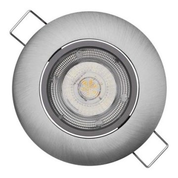 Світлодіодний підвісний стельовий світильник EXCLUSIVE 1xLED/5W/230V 3000 K срібний
