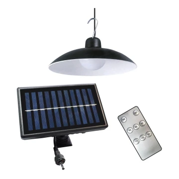 Світлодіодний підвісний світильник на сонячній батареї з регулюванням яскравості та датчиком освітленості LED/6W/3,7V 800 mAh IP44 + дистанційне керування