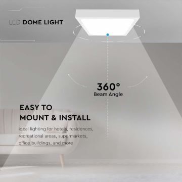 Світлодіодний стельовий світильник для ванної кімнати LED/18W/230V 4000K IP44 білий