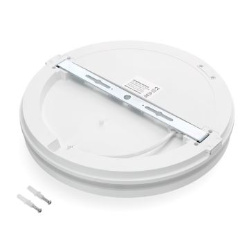 Світлодіодний стельовий світильник для ванної кімнати LED/18W/230V 3000/4000/6500K IP65 діаметр 30 см білий