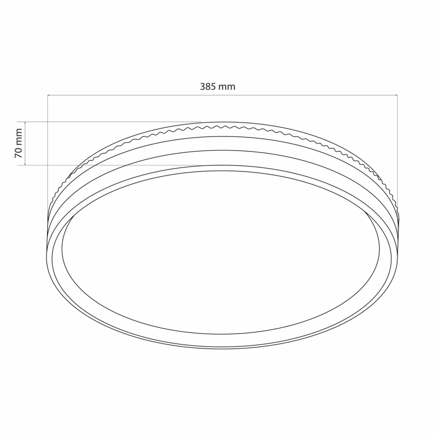 Стельовий LED світильник для ванної з регулюванням яскравості JADWIGA LED/42W/230V 3000-6000K IP44 + пульт дистанційного керування