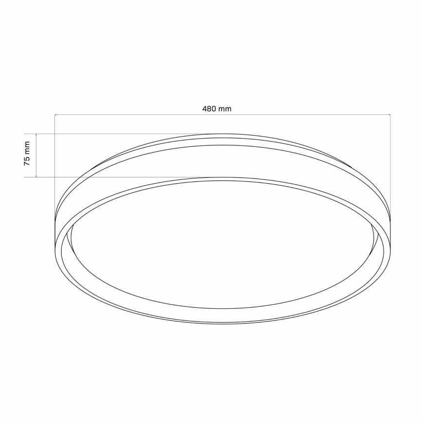 Стельовий LED світильник для ванної з регулюванням яскравості JADWIGA LED/72W/230V 3000-6000K IP44 + пульт дистанційного керування