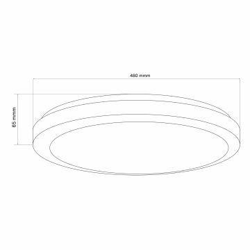 Стельовий LED світильник для ванної з регулюванням яскравості MARIAN LED/72W/230V 3000-6000K IP44 + пульт дистанційного керування