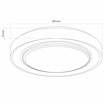 Стельовий LED світильник для ванної з регулюванням яскравості ZYGMUNT LED/48W/230V 3000-6000K IP44 + пульт дистанційного керування