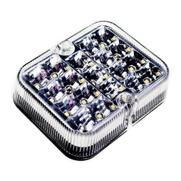 Світлодіодний світловідбивач SINGLE LED/1W/12V IP67 срібний