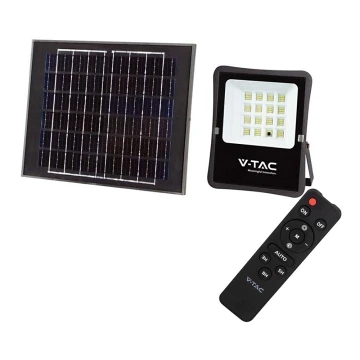 Світлодіодний вуличний прожектор на сонячній батареї LED/12W/3,2V 6400K IP65 + дистанційне керування