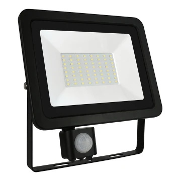 Світлодіодний вуличний прожектор з датчиком NOCTIS LUX 3 LED/50W/230V 3000K IP44 чорний