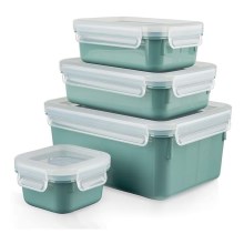 Tefal - Набор пищевых контейнеров 4 шт. MSEAL COLOR зеленый