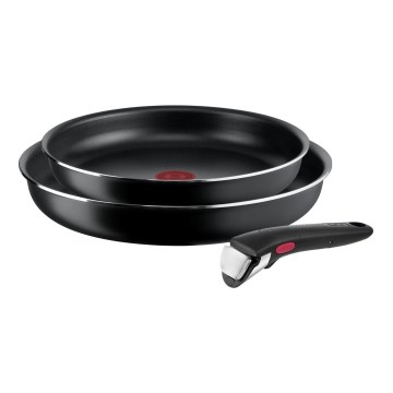 Tefal - Набор сковородок 3 шт. INGENIO EASY COOK & CLEAN BLACK