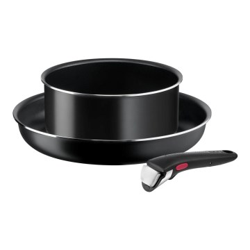 Tefal - Набір столового посуду 3 шт. INGENIO EASY COOK & CLEAN BLACK