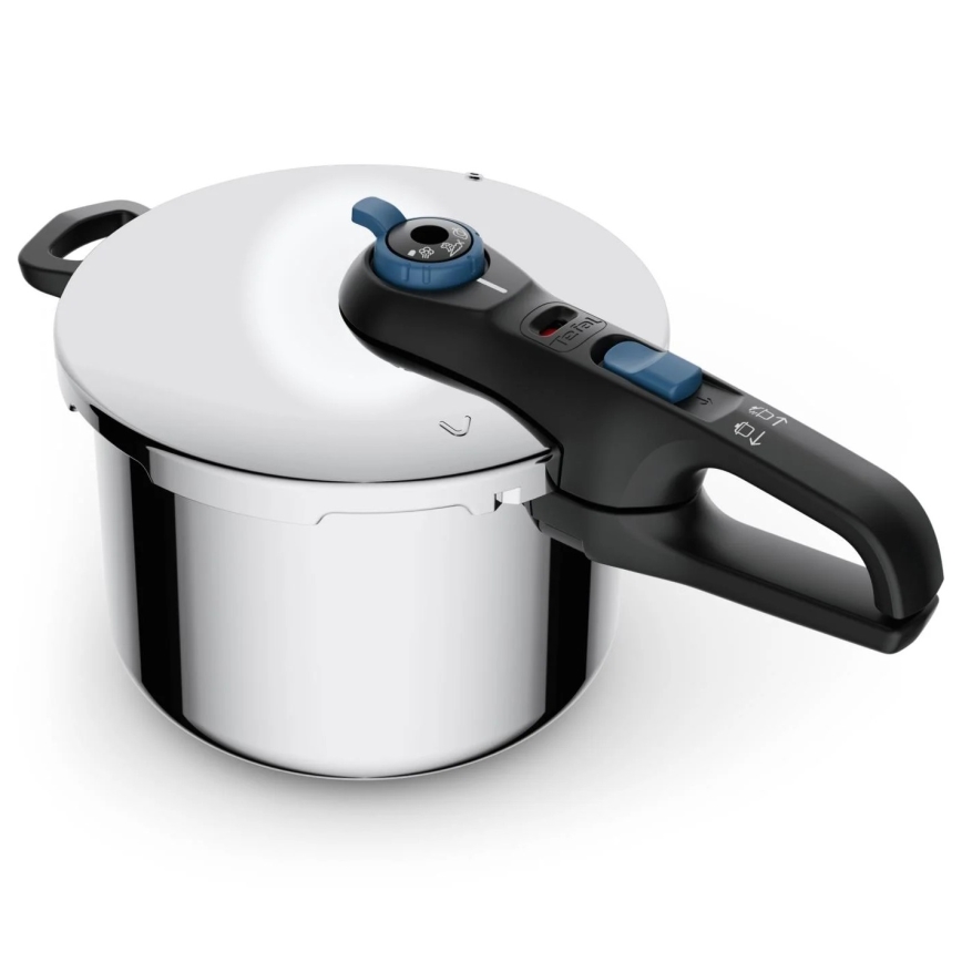 Tefal - Скороварка 6 л SECURE TRENDY нержавеющая сталь